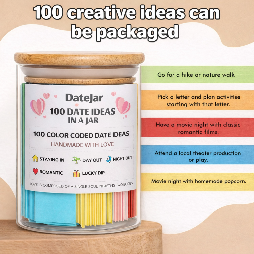 100 Date Ideas Jar